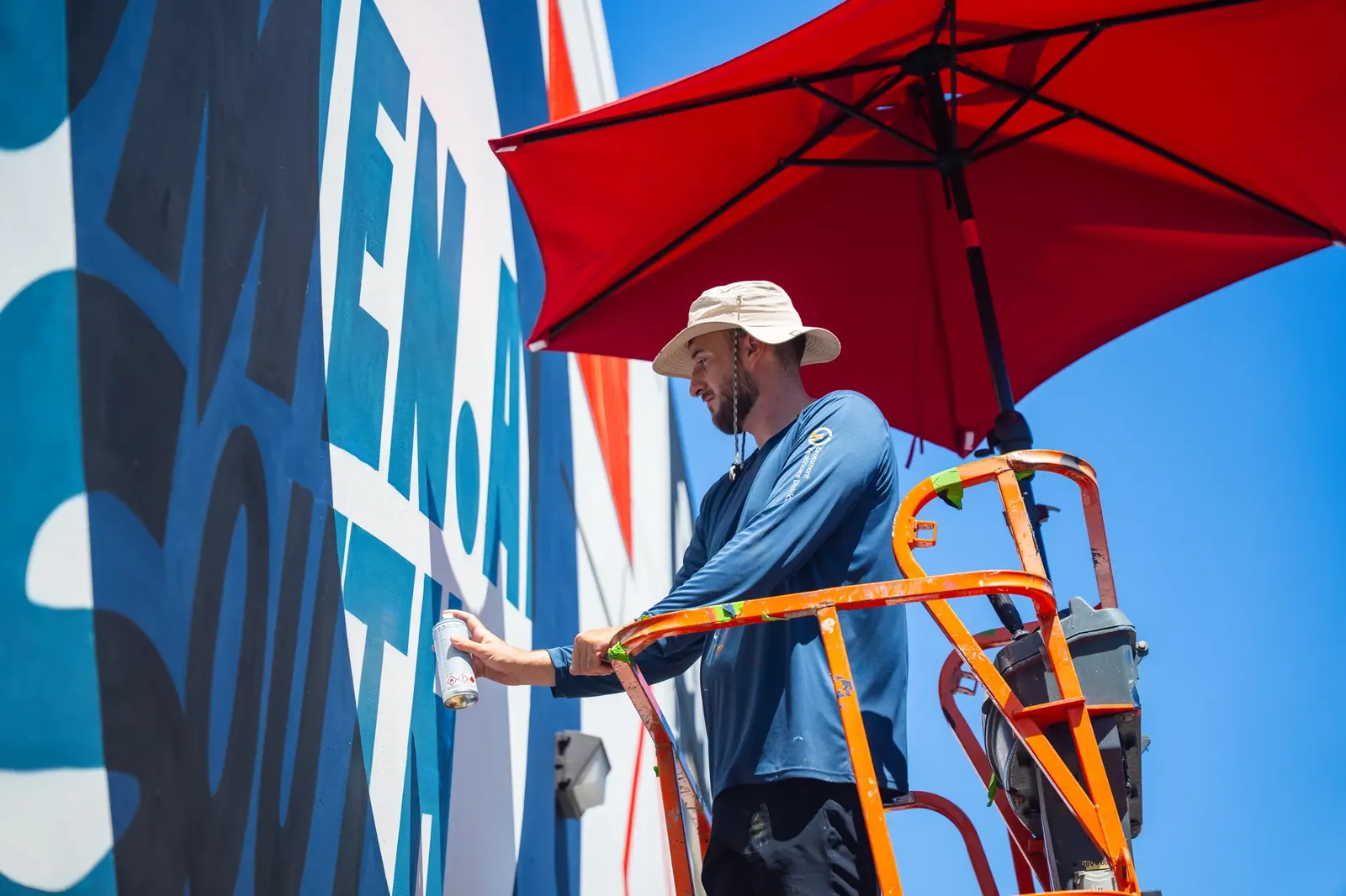 Omen AI, Headquarters mural, Irvine, Orange County, photo 3
