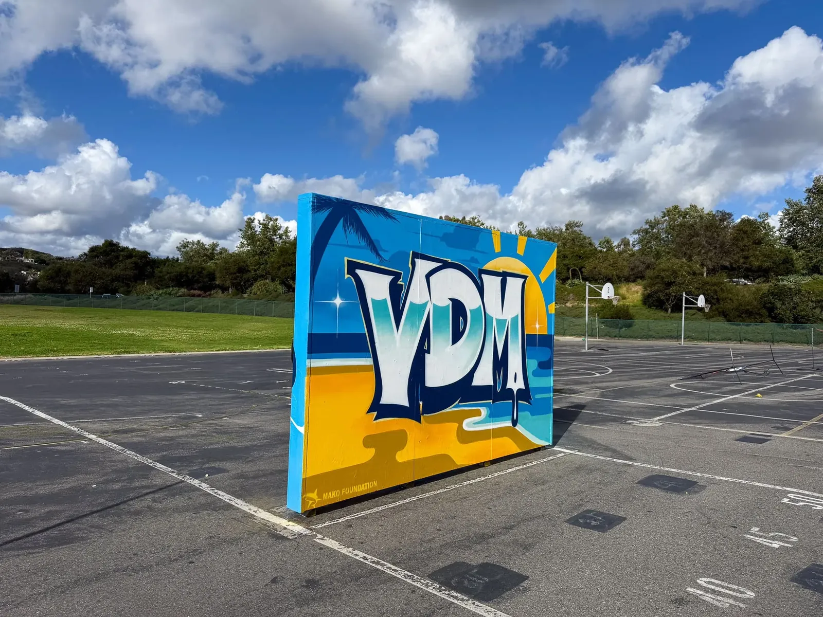 Vista del Mar, School mural with the Mako Foundation, Southern California, photo 1