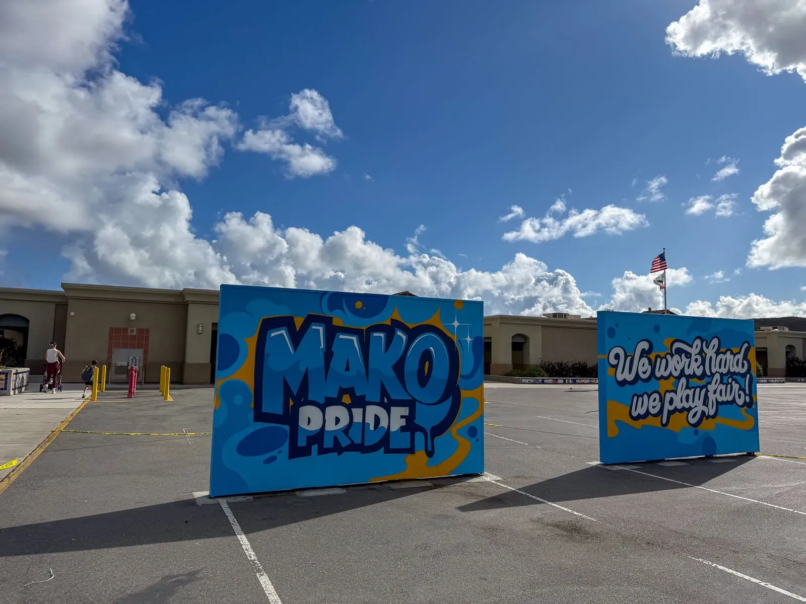 Vista del Mar, School mural with the Mako Foundation, Southern California, photo 2