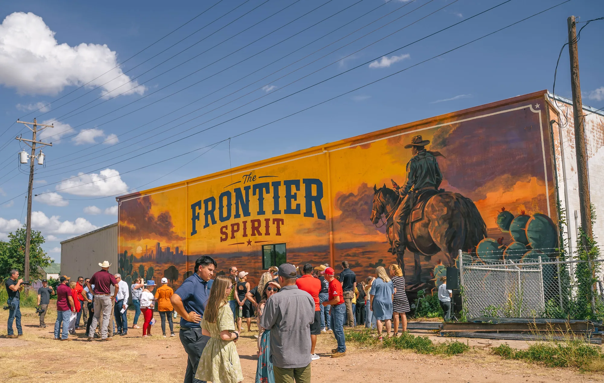 Coca-Cola mural campaign unveiling in Abilene, Texas